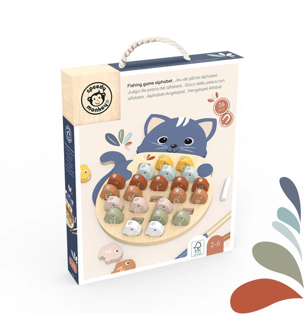 Speedy Monkey - Fishing Game Alphabet