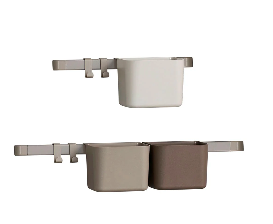 Leander Organiser 2 Rods - Dusty Grey