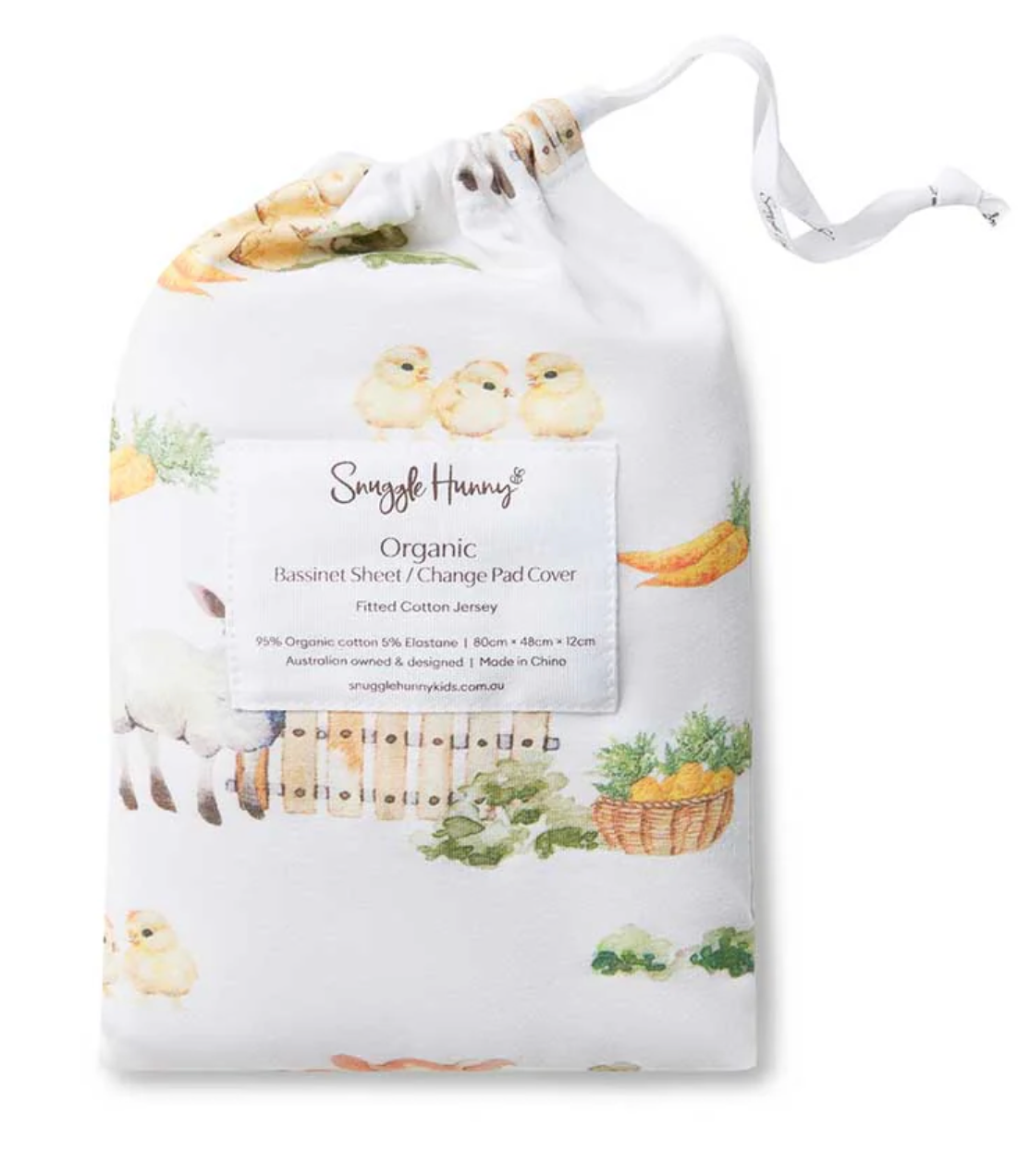 Farm Organic Bassinet Sheet / Change Pad Cover