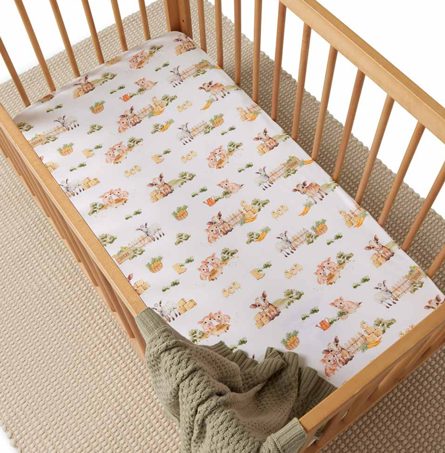 Farm Organic Fitted Cot Sheet