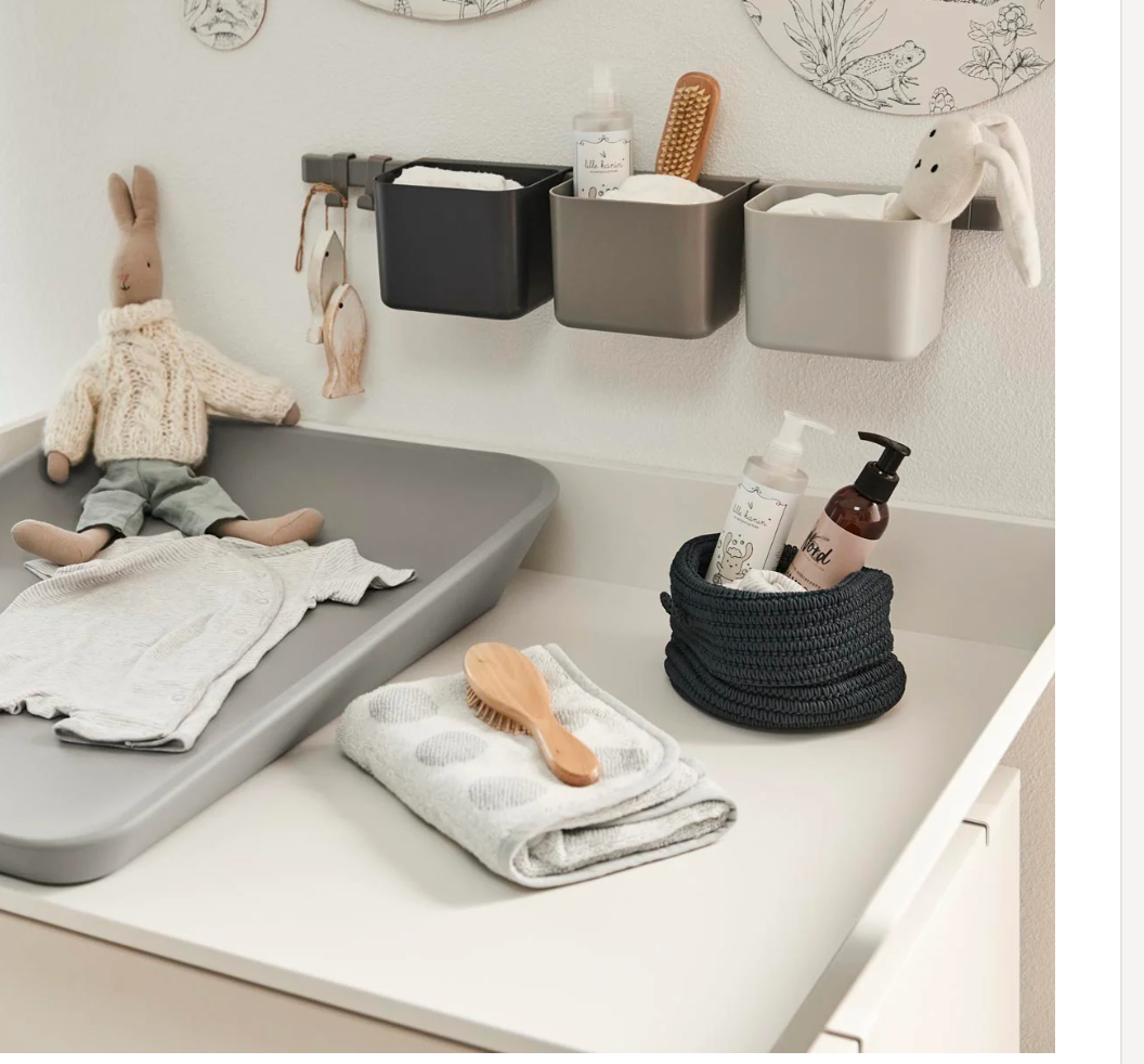 Leander Organiser 2 Rods - Dusty Grey