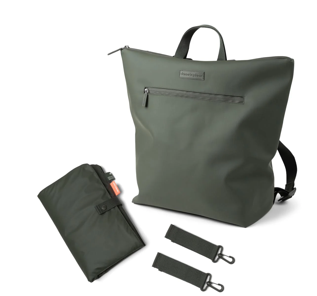 Done by Deer Nappy Bag Backpack Green